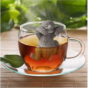 Lazy Sloth Tea Infuser Silicone Reusable Portable