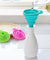 New mini high quality Silicone Gel Foldable Collapsible Style Funnel Hopper