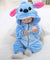 Blue Stitch Cute Cartoon Baby Pajama set Novelty