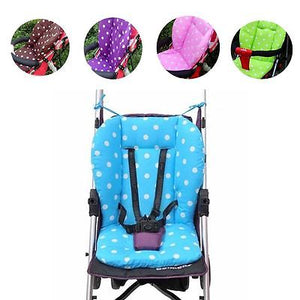 Thick Colorful Baby Infant Stroller Seat Pushchair Cushion Cotton Mat White Dot