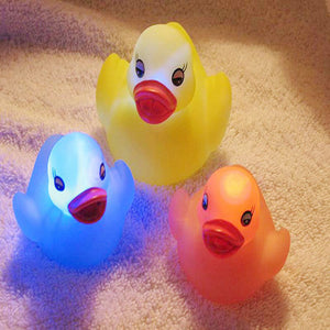 Rubber Duck LED Light Children Baby Bath
