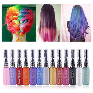 12 Colors Beauty Women Hair Color 12 Colors Hair Dye Color Temporary