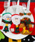 3Pcs/Lot Christmas Decoration 2016 Cutlery Suit Silveware Holders Porckets Knifes Folks Bag Snowman Dinner Decor Home Decoration