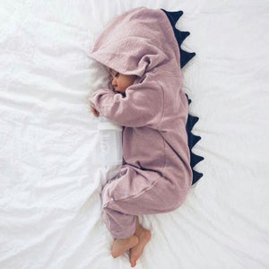 Cartoon Dinosaur Design Hooded Baby