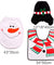 FENGRISE Santa Claus Rug Toilet Seat Cover Bathroom Set Snowman Merry Christmas Decoration Fancy Navidad Decoration Supplies