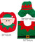 FENGRISE Santa Claus Rug Toilet Seat Cover Bathroom Set Snowman Merry Christmas Decoration Fancy Navidad Decoration Supplies