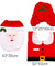 FENGRISE Santa Claus Rug Toilet Seat Cover Bathroom Set Snowman Merry Christmas Decoration Fancy Navidad Decoration Supplies