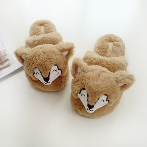 Suihyung Winter Warm Plush Home Slippers For Women