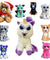 Feisty Pets Unicorn Teddy Bear Cat Dog Stuffed Change Face Funny Expression Plush Panda Toys Doll For Baby Christmas GIFTS