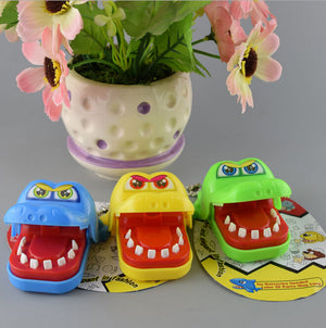 Funny Gags Toy Creative Chidlren Kid Crocodile Mouth Dentist Bite Finger Game