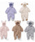 Cartoon Coral Fleece Newborn Baby Romper