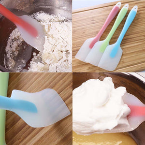 Non Stick Baking Silicone Spatulas Cake Flour Mixing Scraper